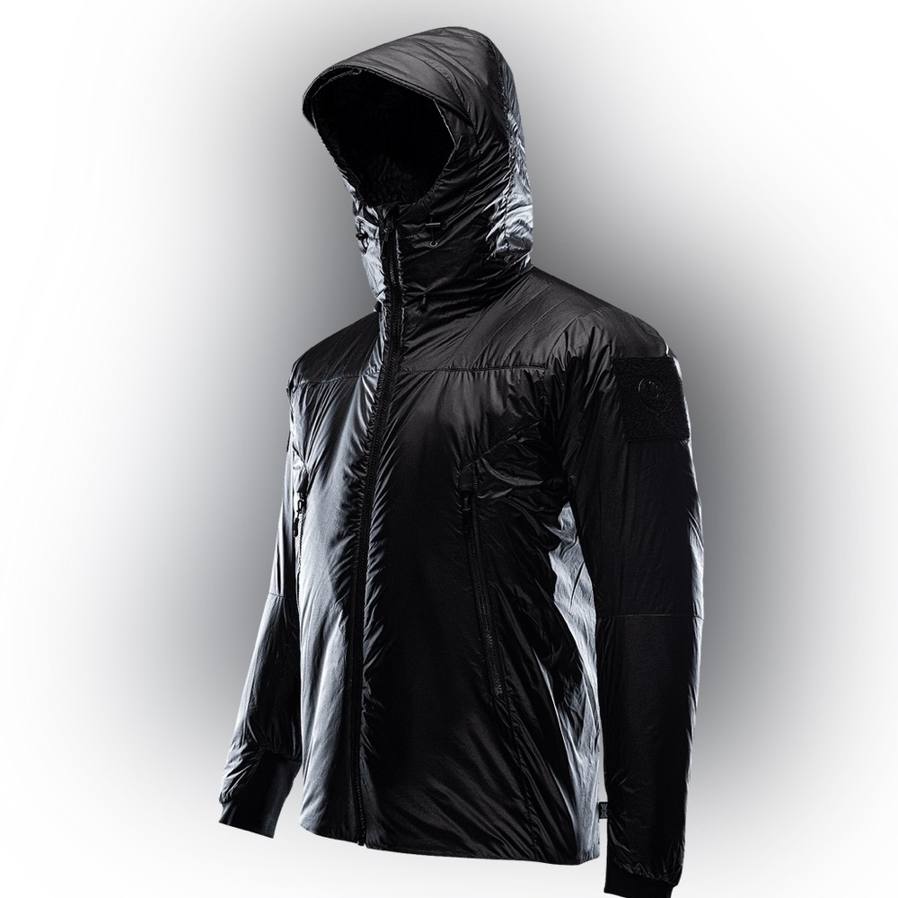 LIKE NEW THRUDARK MEN’S ZIP HOODED ENGAGE JACKET BLACK SIZE XXXL FITS LIKE XL - Picture 2 of 11